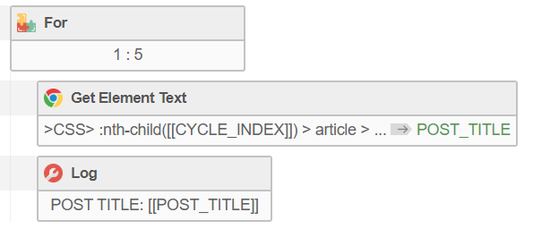 Use for loop in BAS