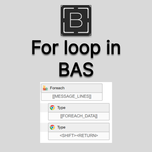 Use for loop in Browser Automation Studio
